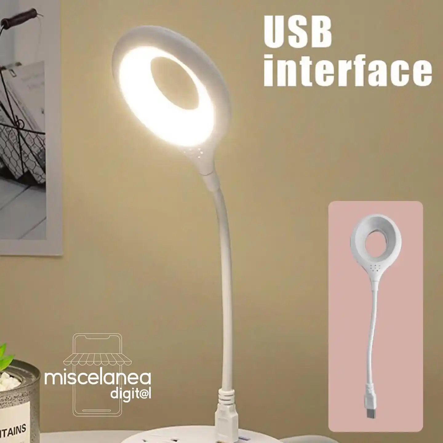 LÁMPARA INTELIGENTE USB CON VOZ💡🗣️